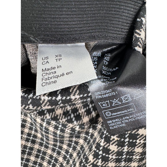 Women's Black & Tan Patterned Skirt Size XS - Picture 5 of 7